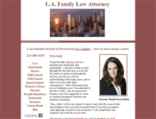 Tablet Screenshot of lafamilylawattorney.com